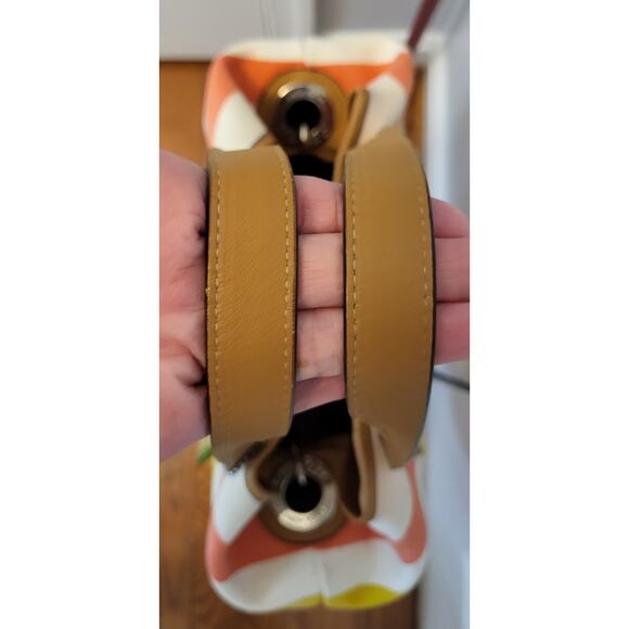 Coach Hadley Multistripe Canvas/Leather Duffle Tote M1382-F30041 - Picture 7 of 16